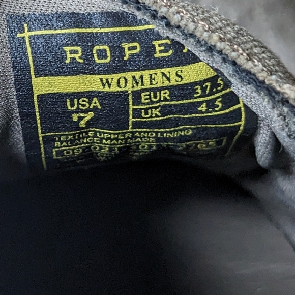 Roper Canvas Embroidered Aztec Slip On Shoe Women's 7 - Picture 9 of 10